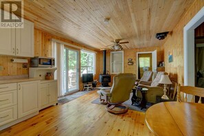 TV, DVD player, books