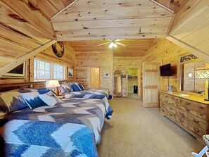 4 bedrooms, iron/ironing board, travel crib, free WiFi