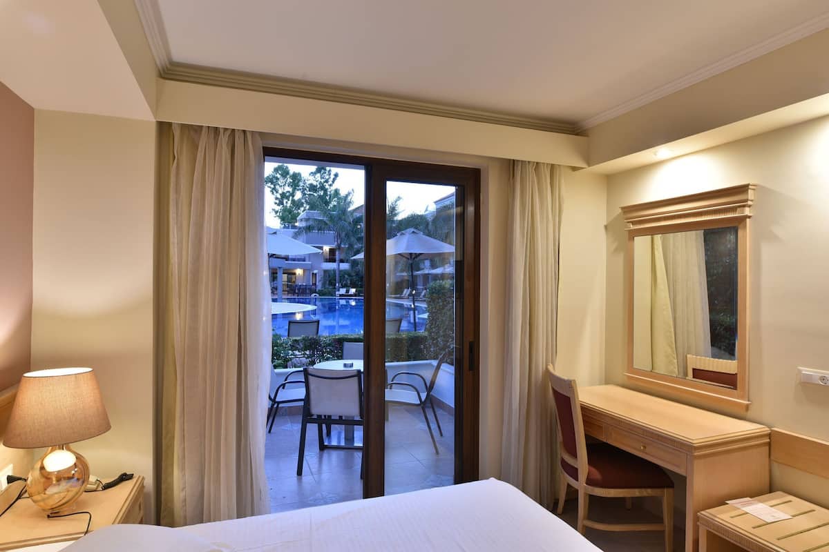 elite apartment, pool view | view from room