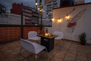 Terrace/patio - Beautiful Peach Flower Art Wall Condesa G7 (Ciudad de México)