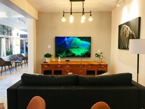 TV, DVD player, offices - Beautiful Peach Flower Art Wall Condesa G7 (Ciudad de México)