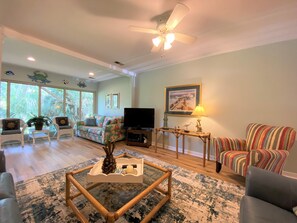 Televisión y reproductor de DVD 