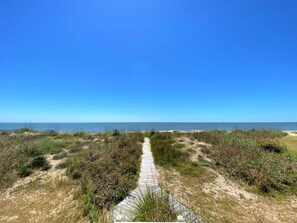 On the beach - Spacious Beachfront Home;Screened Porch; Sunset Views & Dolphin Sightings: CableTV/WiFi (Edisto Beach)