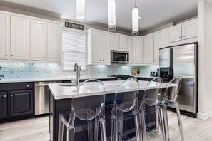 Fridge, microwave, oven, stovetop - Sun's Up-Bar Down! Hot Tub, Putting Green, Fire Pit, 8 Min Walk to 2 Beaches! (Union Pier)