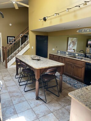 Dining - Lake Front Home. Private stairs to private beach and bay. upscale 5 bedroom home (Irving)