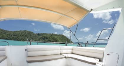Private comfortable yacht for rent for a day or a night in phuket