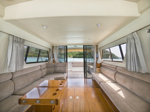 Private comfortable yacht for rent for a day or a night in phuket