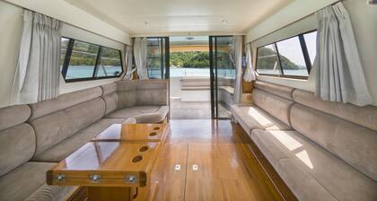 Private comfortable yacht for rent for a day or a night in phuket