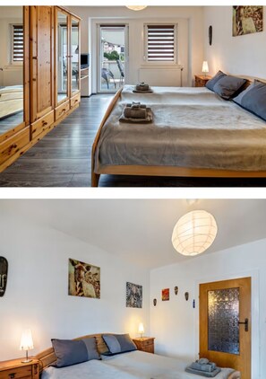 2 Schlafzimmer, Reisekinderbett, WLAN, Bettwäsche