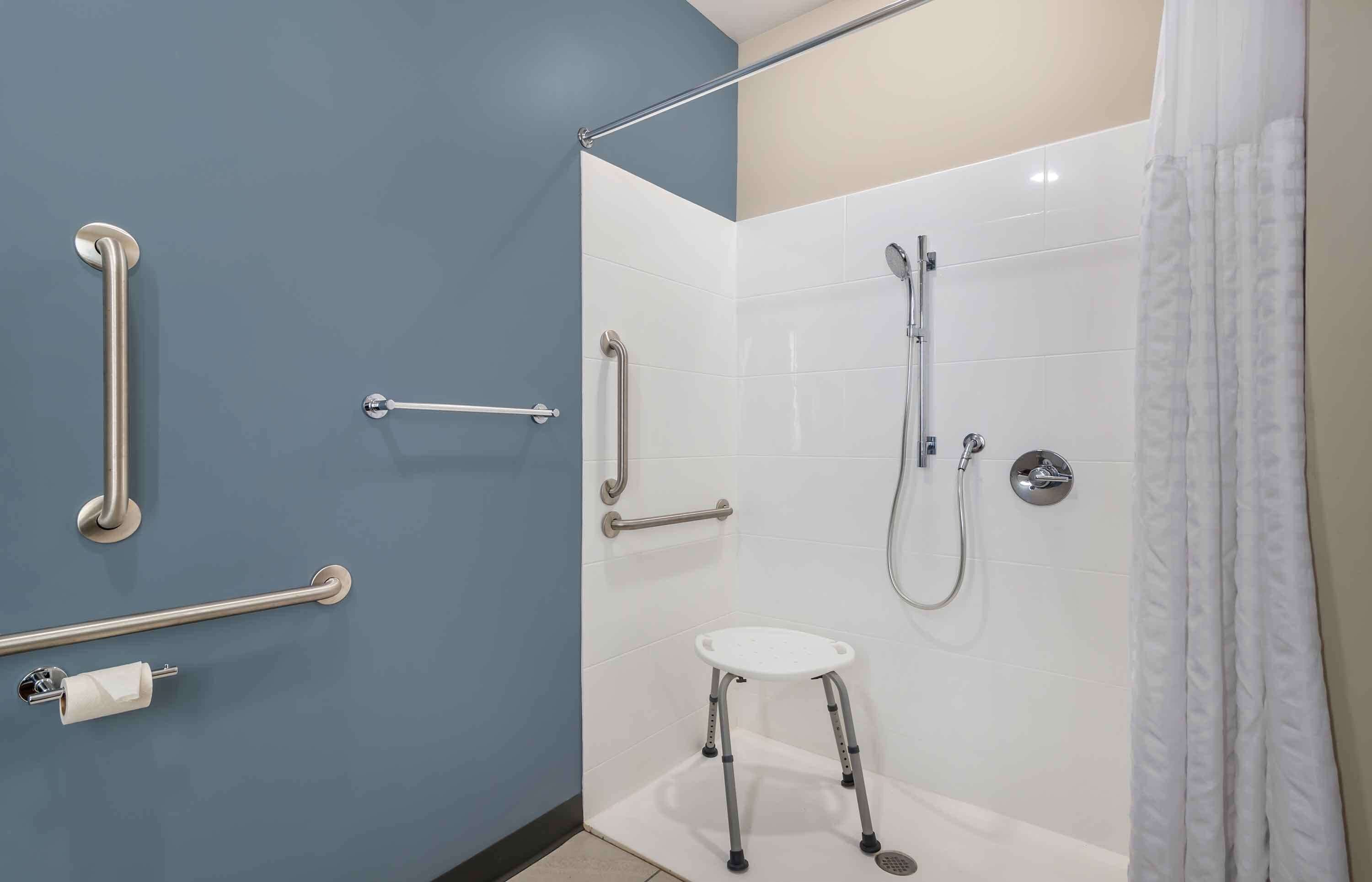 free toiletries, hair dryer, towels