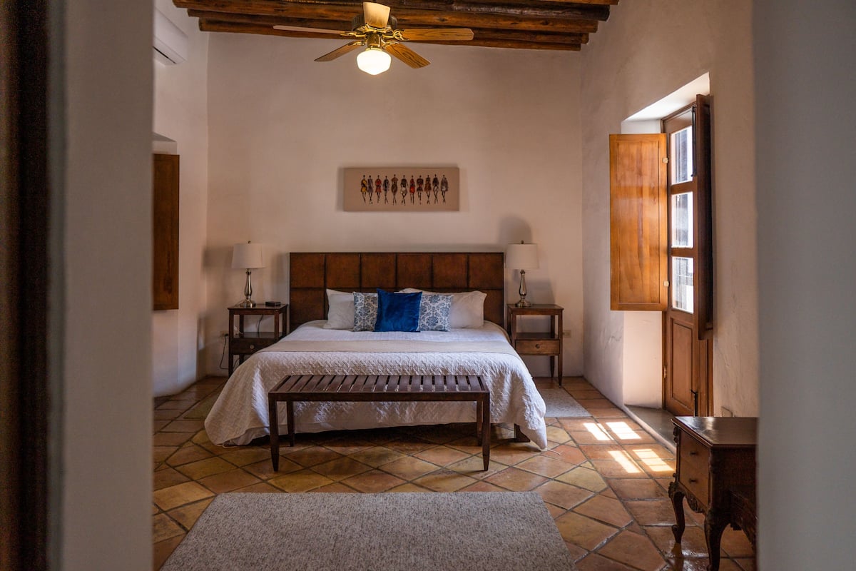 Premium bedding, down comforters, individually decorated