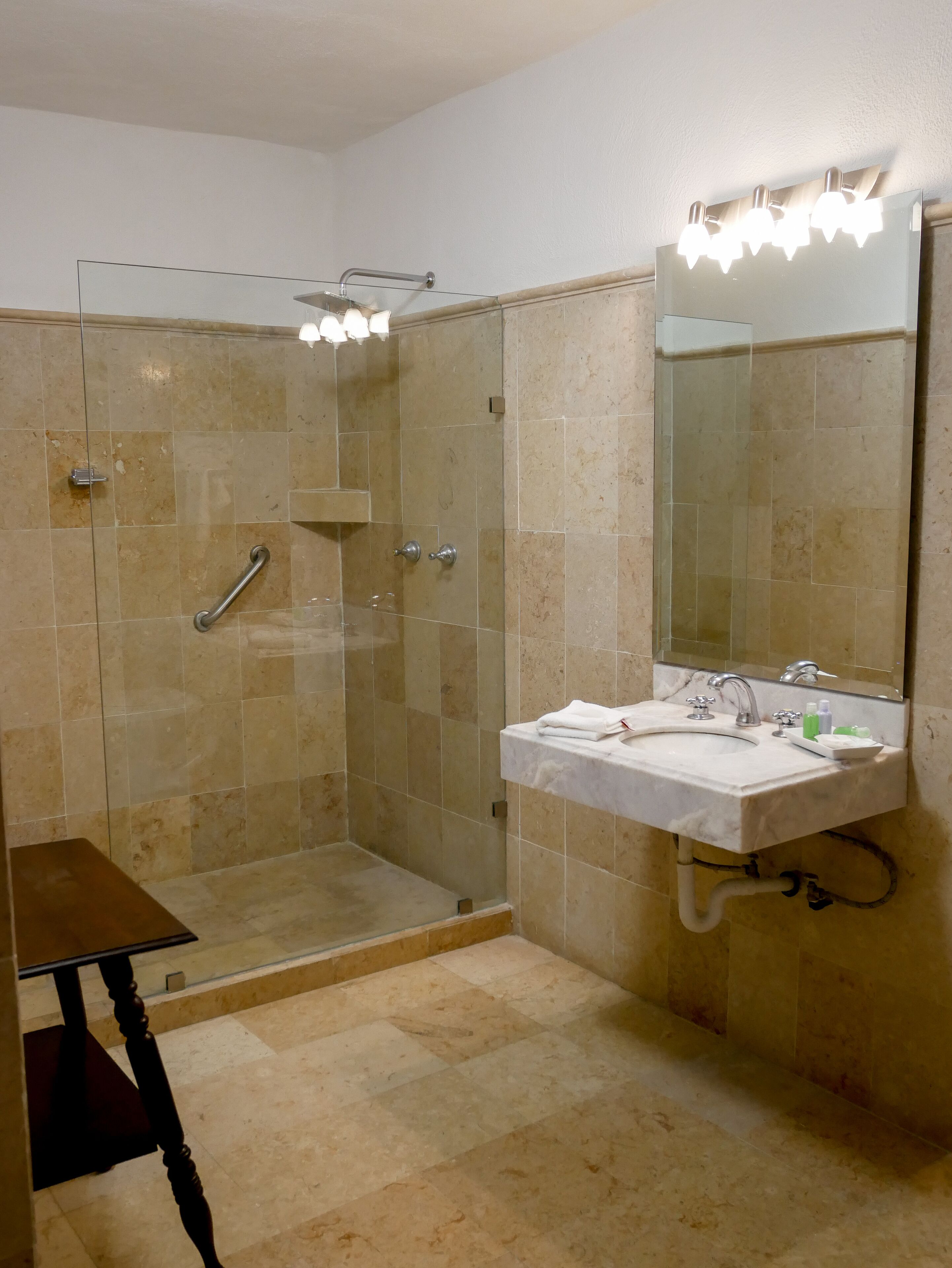 free toiletries, hair dryer, towels, soap