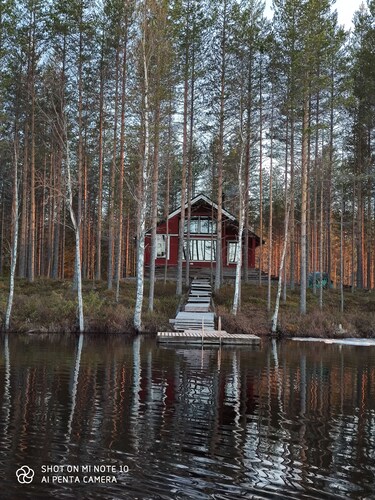 House and sauna by the lake