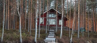 House and sauna by the lake