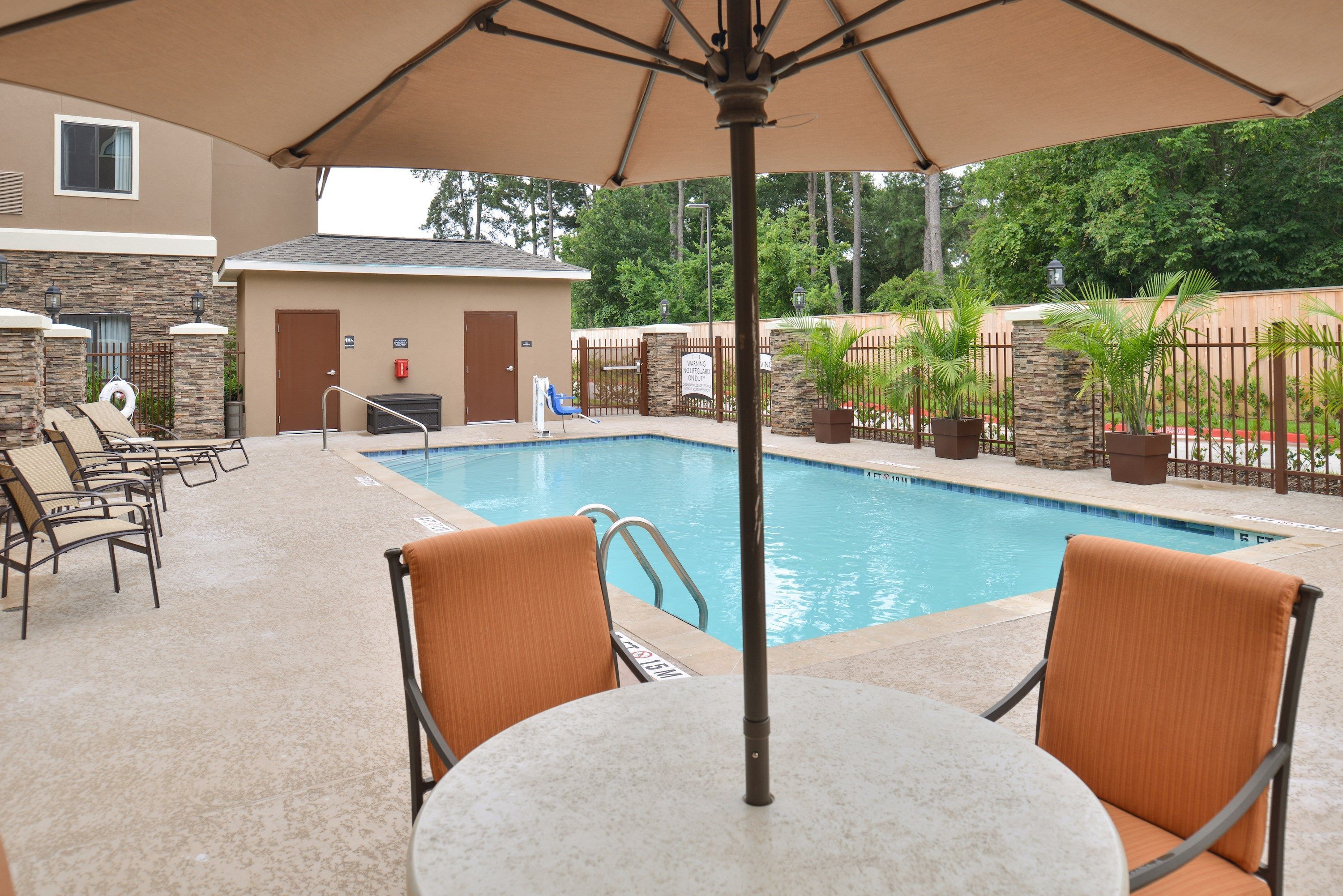 A heated pool