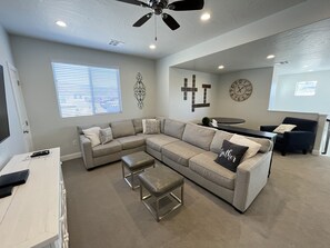 Smart TV, DVD player, video library