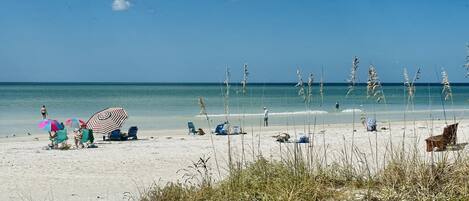 Vlak bij het strand