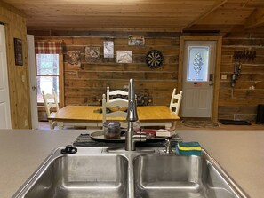 Interior - 
 Rustic Cabin Retreat on 120 Acres with Private Lake, Wildlife, and Fireplace. (Scio)