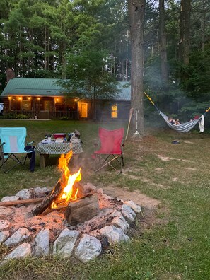 Property grounds - 
 Rustic Cabin Retreat on 120 Acres with Private Lake, Wildlife, and Fireplace. (Scio)