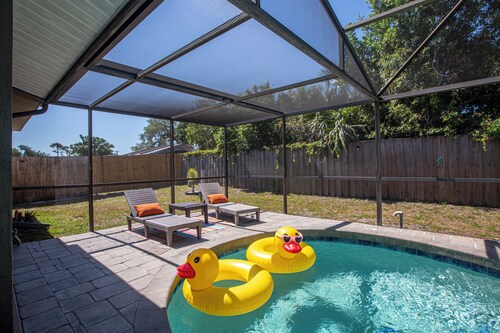 Sarasota 3 Bedroom House with salted water pool near Siesta Key