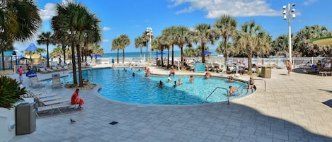 Indoor pool, outdoor pool