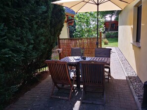 Outdoor dining - Ferienhäuschen am Fleesensee (Göhren-Lebbin)