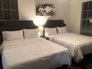 2 bedrooms, desk, iron/ironing board, WiFi