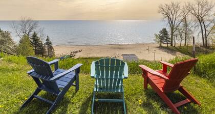 LARGE Clean Updated Lake front Cottage with THE MOST INCREDIBLE VIEW & BEACH !!!