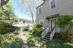 Exterior - Charming Historic Duplex with Courtyard and Designated Parking (Savannah)