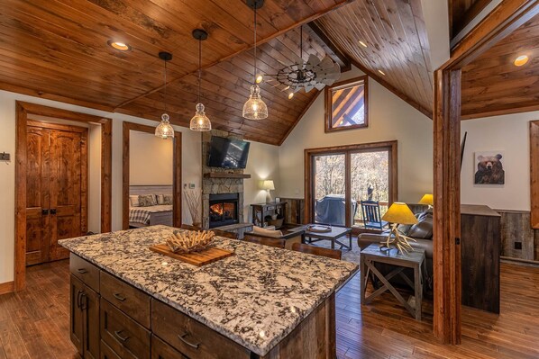 Télévision, cheminée