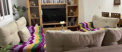 Smart TV, lettore DVD, libri