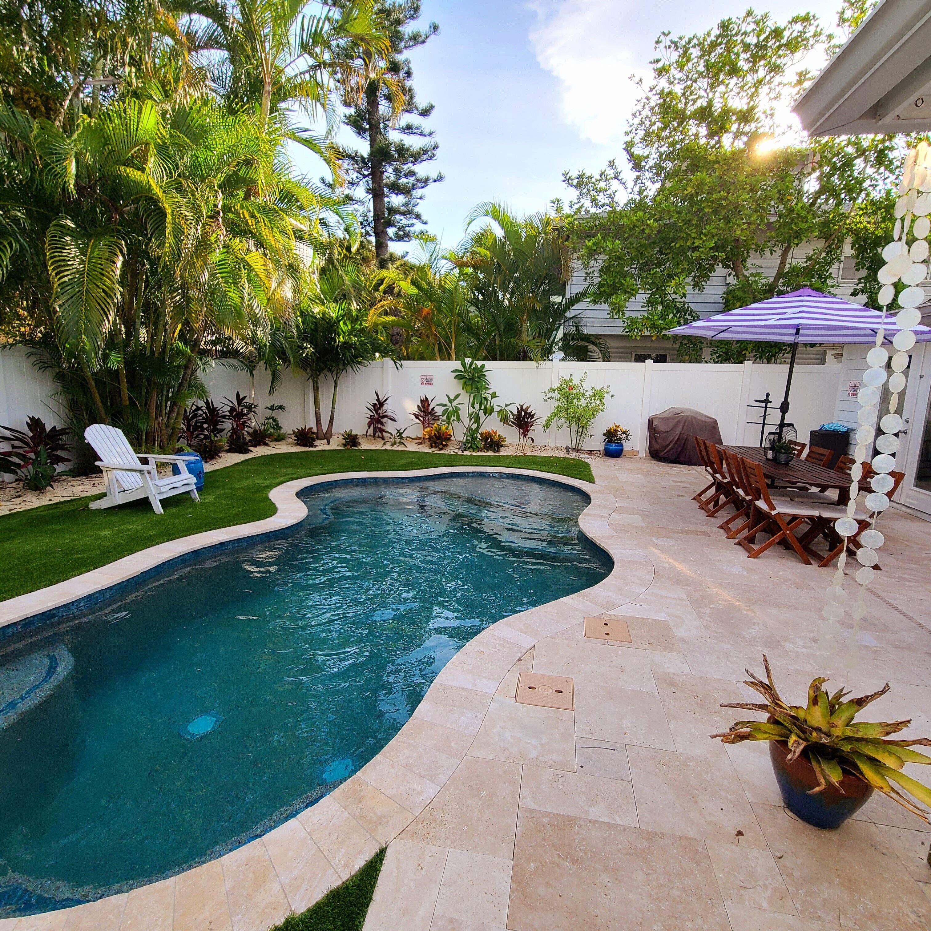 Beautiful private pool - heated in the winter and cooled in the summer!
