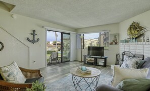 TV, fireplace, DVD player