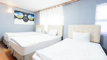 Premium bedding, individually decorated, blackout drapes, free WiFi