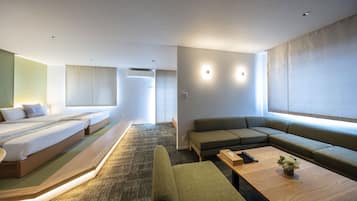 Desk, free WiFi, bed sheets