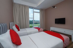 Habitación estándar con 2 camas individuales | Wifi gratis y ropa de cama