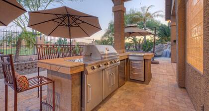 Queen Creek Village: Golf & Mt VIEWS, Htd POOL, Spa, Putt Green, Fire Pit, Bikes, Comm Center