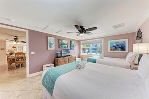 4 bedrooms, bed sheets
