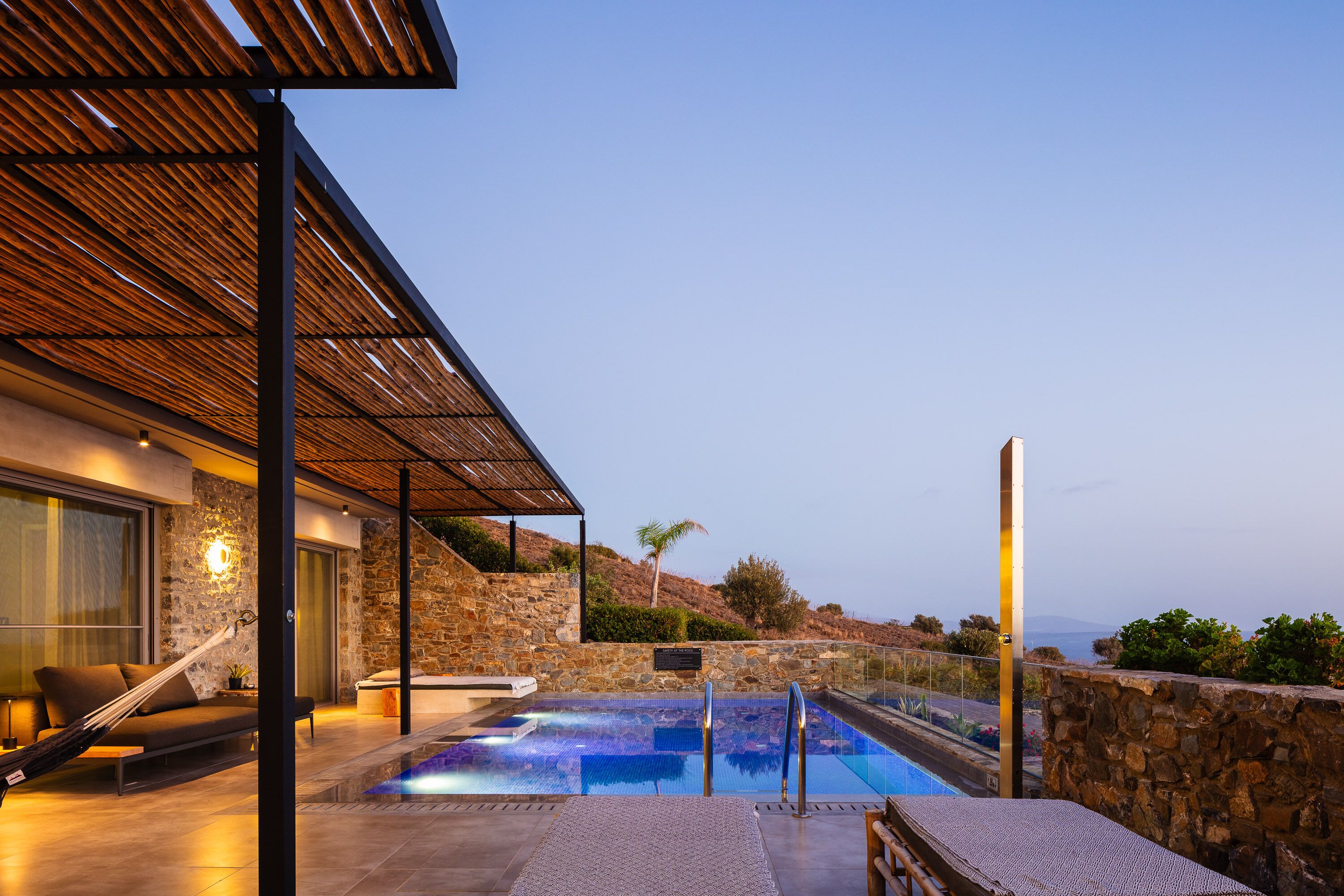 Una piscina riscaldata