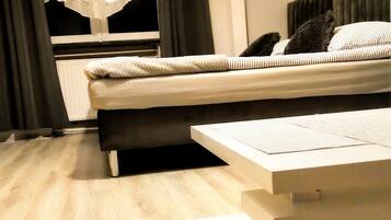 Individually decorated, individually furnished, iron/ironing board