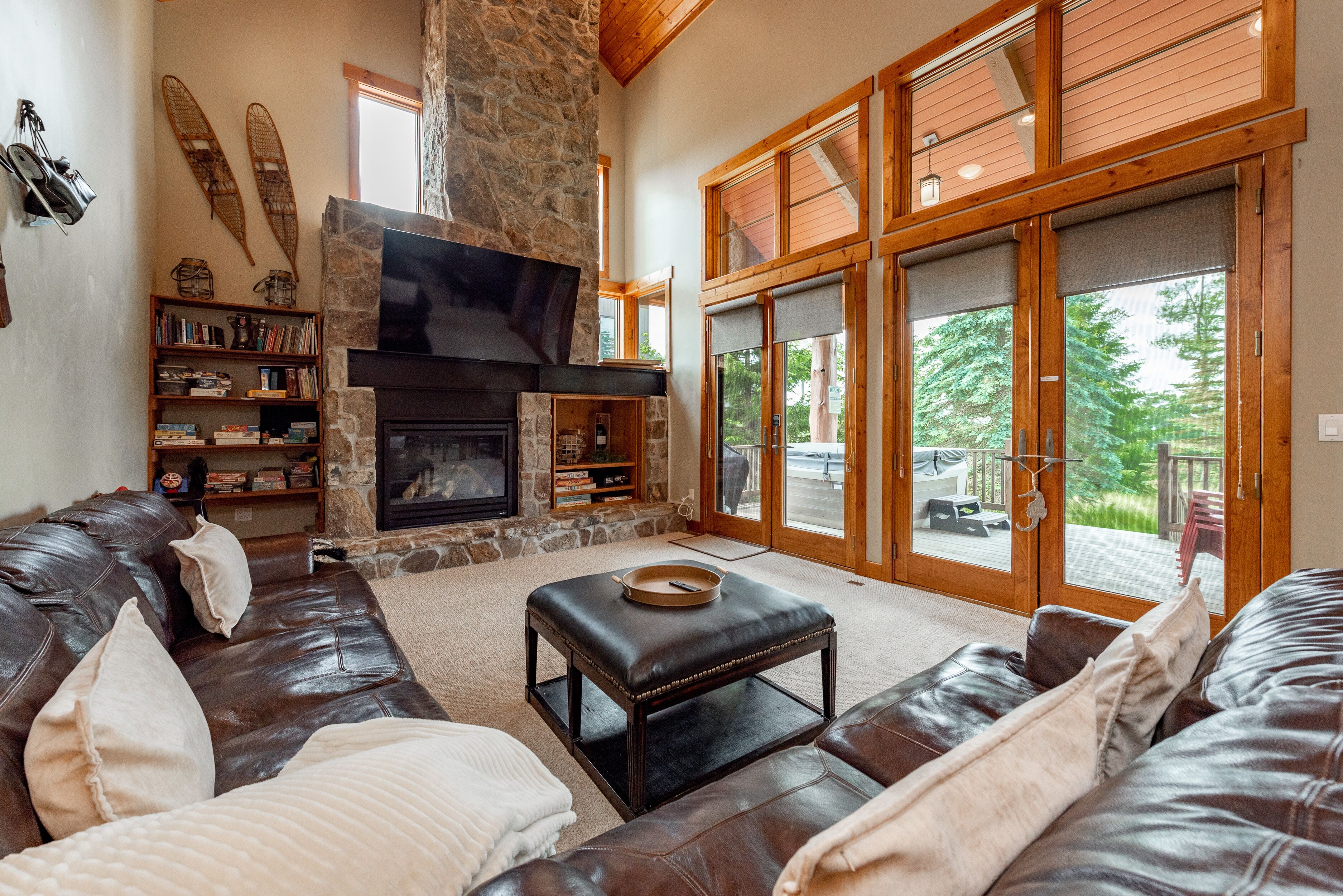 TV connectée, cheminée