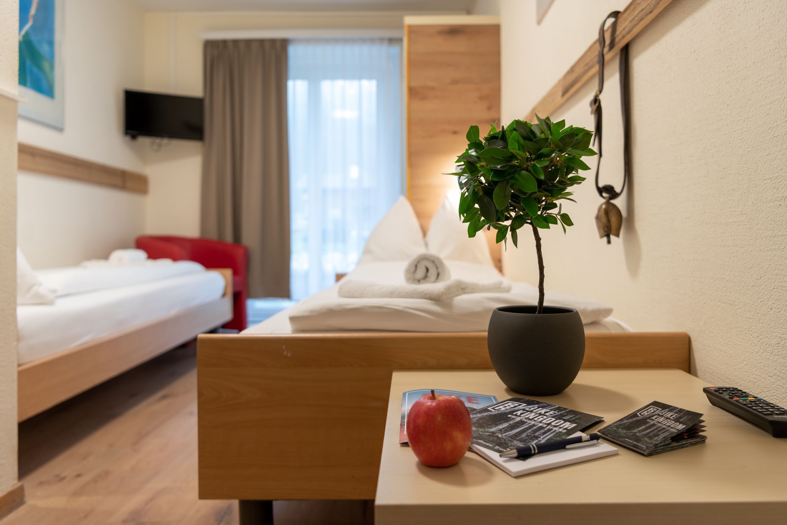 Standardværelse med 2 enkeltsenge (Zweibettzimmer Bergblick) | Gratis Wi-Fi, sengetøj