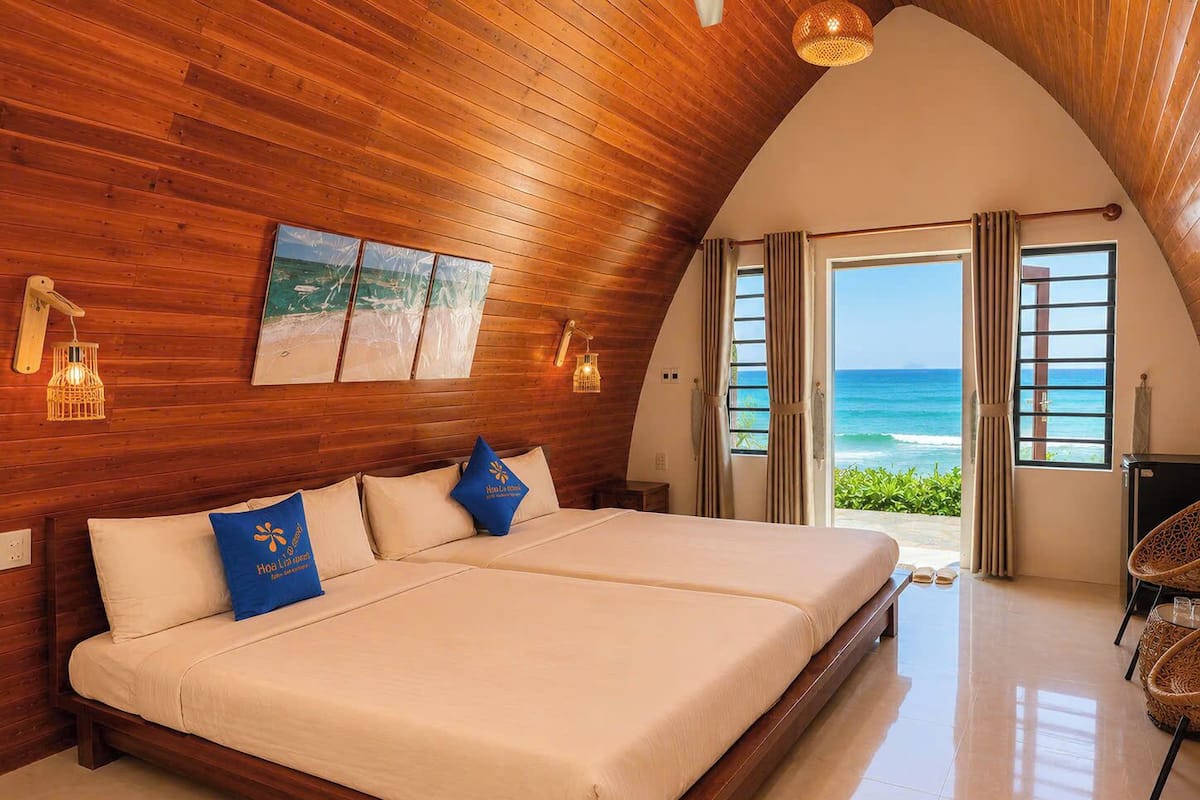 洋房 (Beachfront (3 guests)) | 高級寢具、記憶床墊、迷你吧、書桌