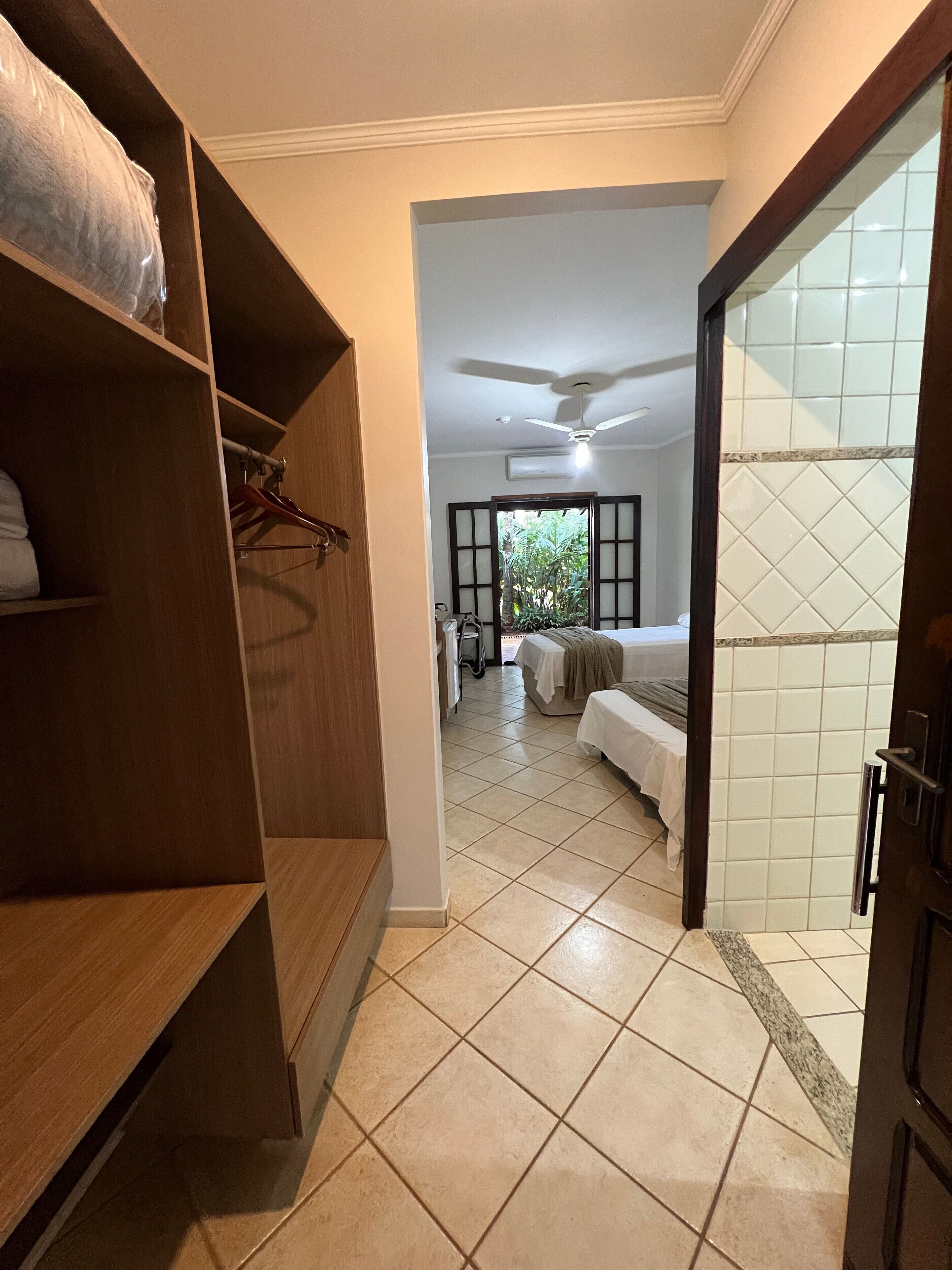 Twin Room, Accessible, Garden Area | Wardrobe