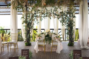 Área externa para casamento