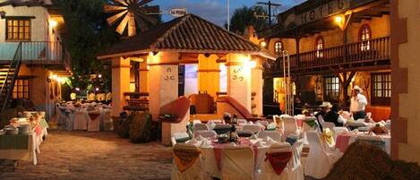 Espace banquet en plein air