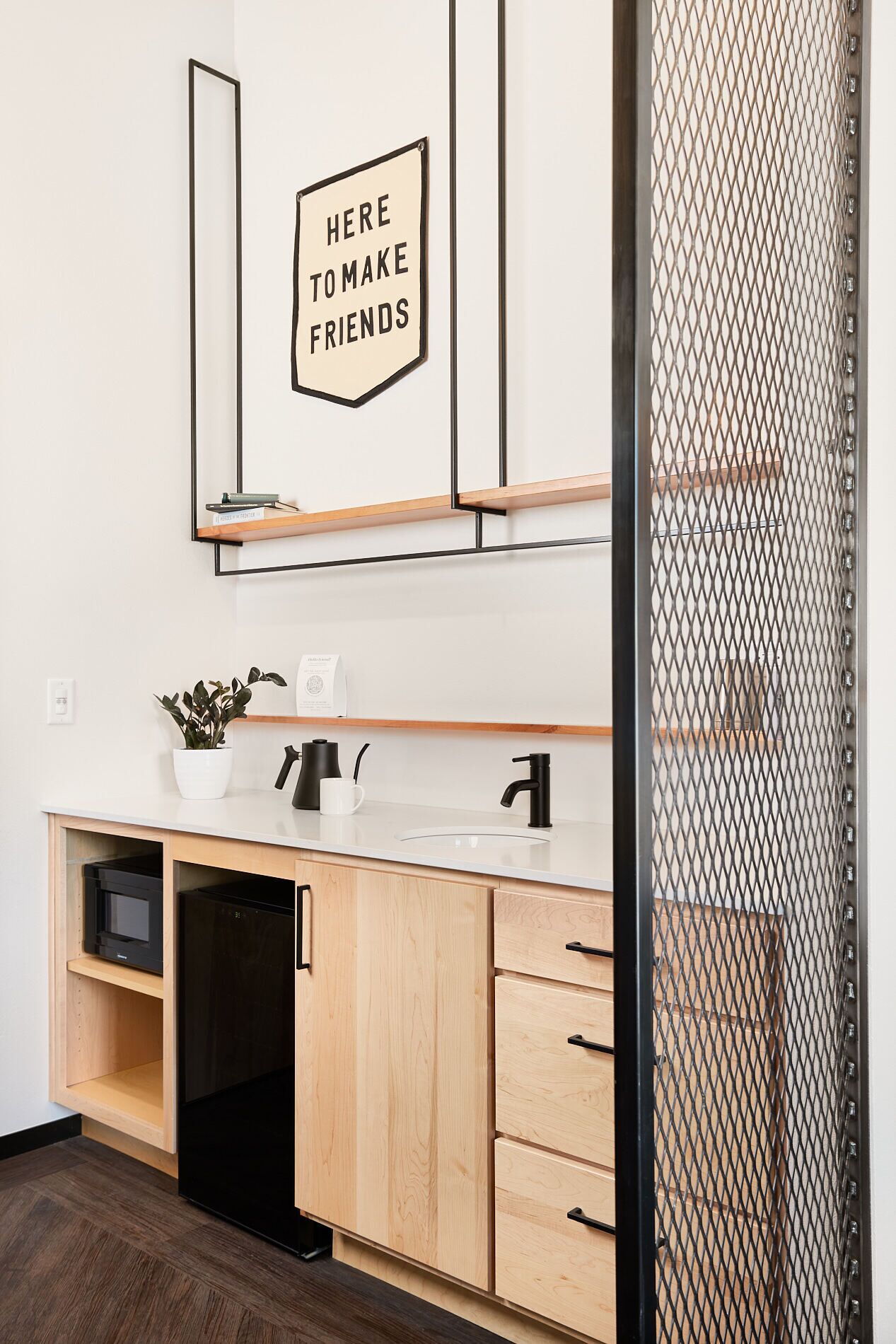 mountain king suite | private kitchenette | fridge, microwave, electric kettle