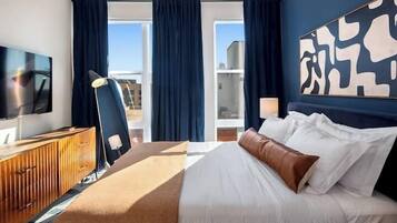 LÀgenhet Executive - 2 sovrum - kök | 3 sovrum, egyptiska bomullslakan och sÀngtillbehör av högsta kvalitet