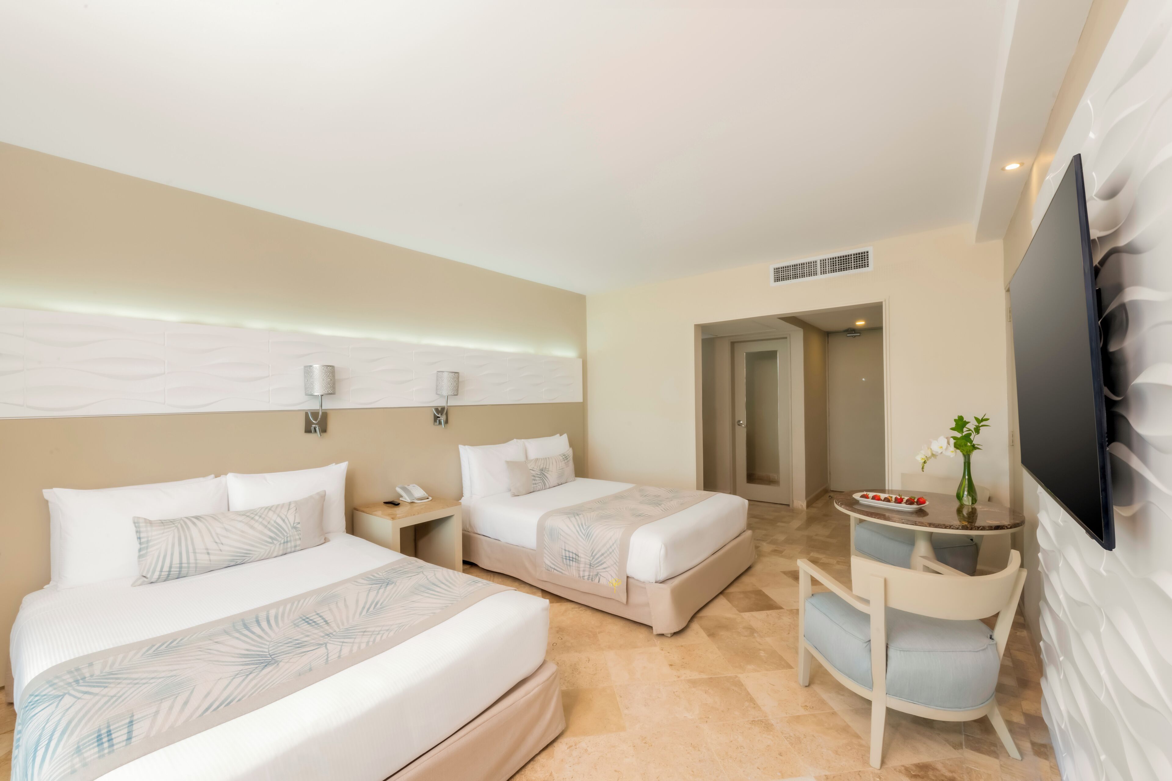 Superior Room, 2 Double Beds, Ocean View | Premium bedding, down comforters, pillowtop beds, in-room safe