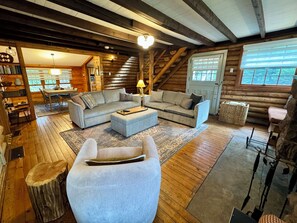 TV connectée, cheminée, jeux vidéo, livres